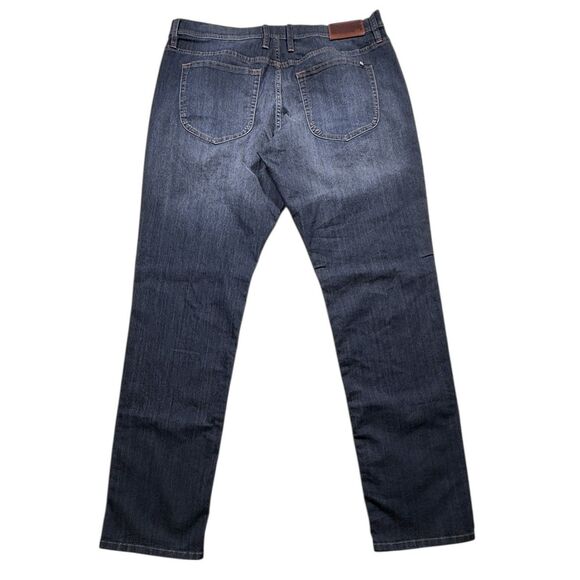 Travis Mathew Featherweight Jeans Mens 34x32 Dark Wash Stretch Denim Blue Casual - Picture 2 of 7